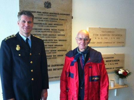 Pi. Michael Weiss sammen med Ove Pedersen (96 år)